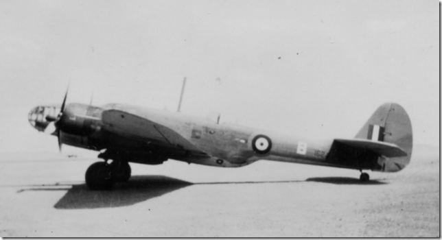 RAAF personnel pose at LG91 with a Martin Maryland 