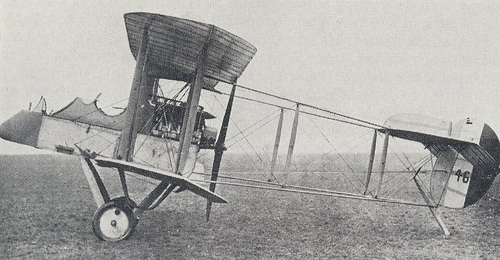 Airco DH.1a similar to 4610 operated by 1 Sqn, AFC from 28/06/1916 to 28/07/1916