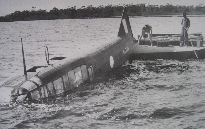 Avro Anson N 1336 of the General Reconissance School, Lake King Vic Mar 1945. RAAF via Rod Farquhar.