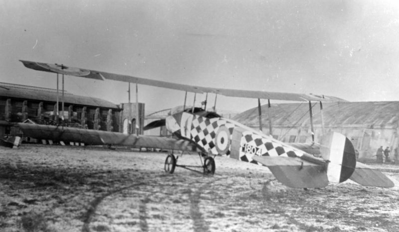 Avro 504K E18045 (Training) Squadron, Leighterton, 24th January 1919, Diamond pattern painted via Mike Mirkovic.