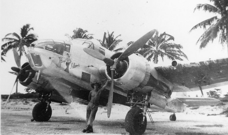 Beaufort Mk.VIII A9-510/DD-S 'Salome',                  15 Squadron, Middleburg Island, c.1945, note stripped                  to bare metal. via Mike Mirkovic.