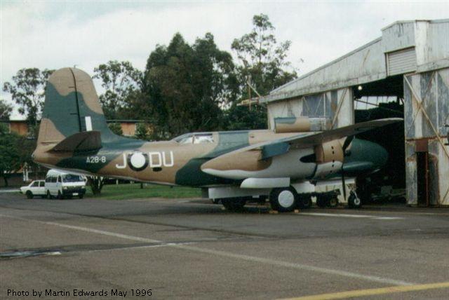 A28-8
              outside restoration hangar at RAAF Amberley