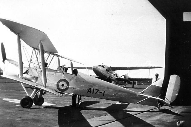 Tiger Moth A17-1 The first of many. Photographer
                unknown.