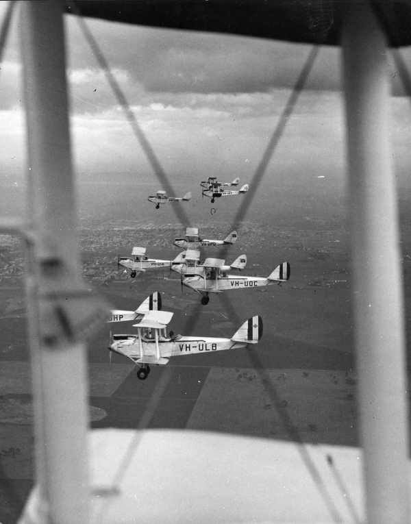 DH-60G Gypsy Moths A7-109 (VH-UIB)                              A7-100 (VH-UHP) A7-98, (VH-ULB) A7-101                              (VH-UQC)