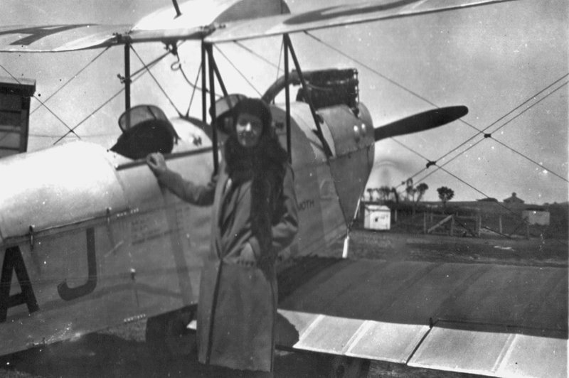 D.H.60G Gipsy Moth A7-114 as G-AUAJ                              Amy Johnson Photo Eric Douglas