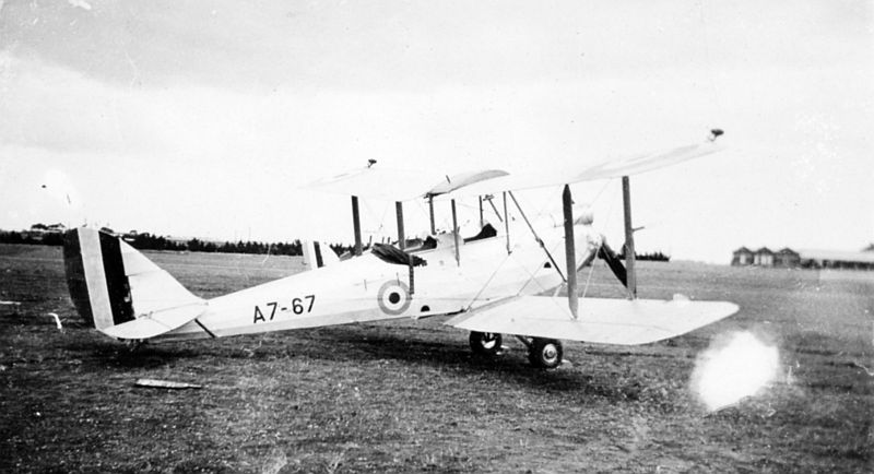 DH.60M Metal Moth A7-67 21 Squadron,                              Laverton, c.1936 via Mike Mirkovic.