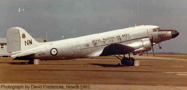 Dakota N2-43, Nowra 1982. Photograph by David Fredericks.