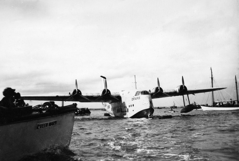 Empire Flying Boat
G-ADUT 
"Centaurus" 
Williamtown
January 1938
Photo Eric Douglas