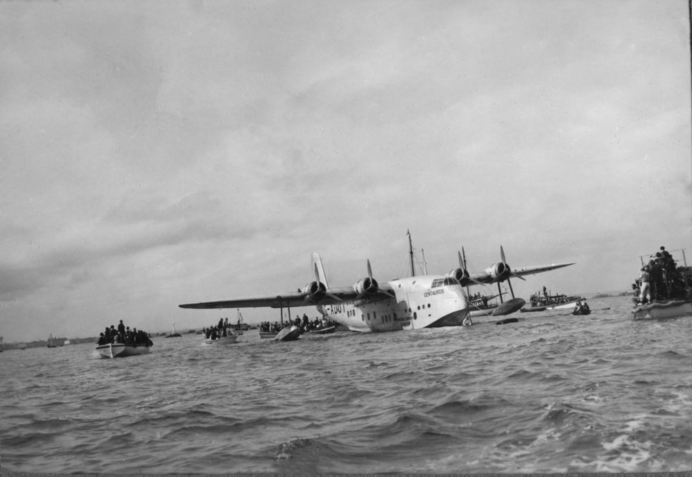 Empire Flying Boat
G-ADUT 
"Centaurus" 
Williamtown
January 1938
Photo Eric Douglas