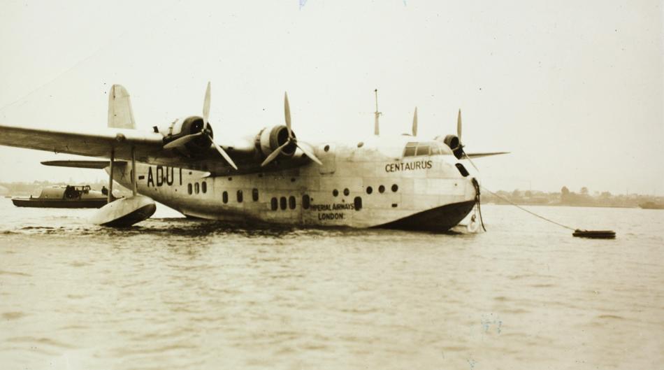 Empire Flying Boat
G-ADUT ( Later A18-10)
"Centaurus" 
Williamtown
13-16 January 1938