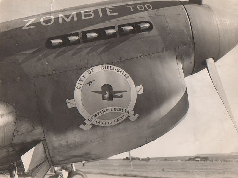 76 Squadron, Townsville, c.1942, P-40E Kittyhawk A29-138/IZ 'Zombie Too City of Gilli-Gilli'. via Mike Mirkovic.