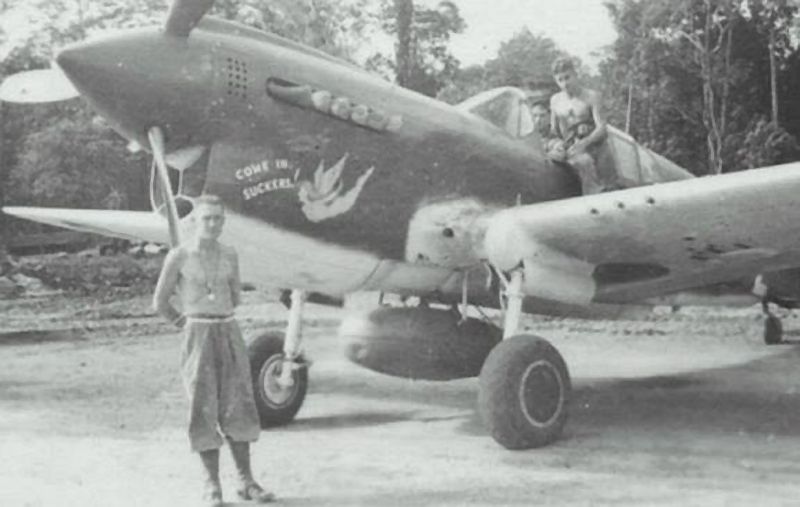 P-40N
                            Kittyhawk A29-414/HU-Z 'Come in Suckers' 78
                            Squadron, Nadzab, c.1944, via Mike
                            Mirkovic.