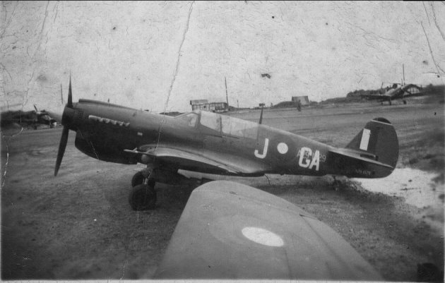 P-40N Kittyhawk A29-1029 75 Sqn Moratai                            1945 Photo from Flight Sgt Stan Johnstone                            via Bill Bray