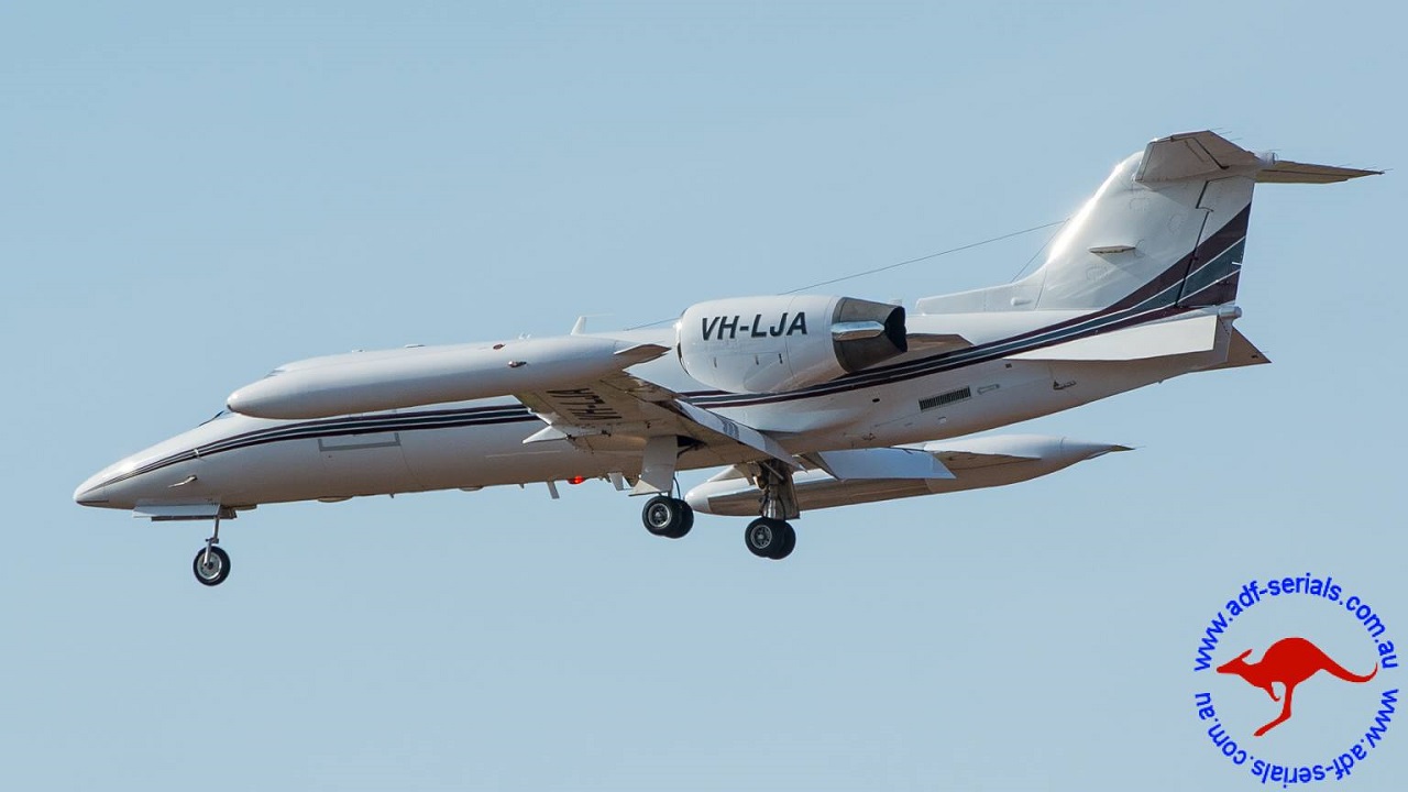 Learjet VH-LJA Darwin September
                                  2016 Photo Sid Mitchell