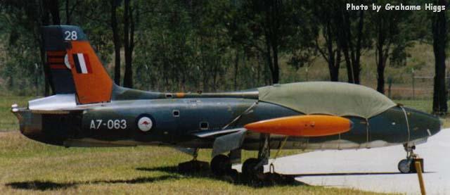 A7-063 in RAAF Amberley fire
                                  training area