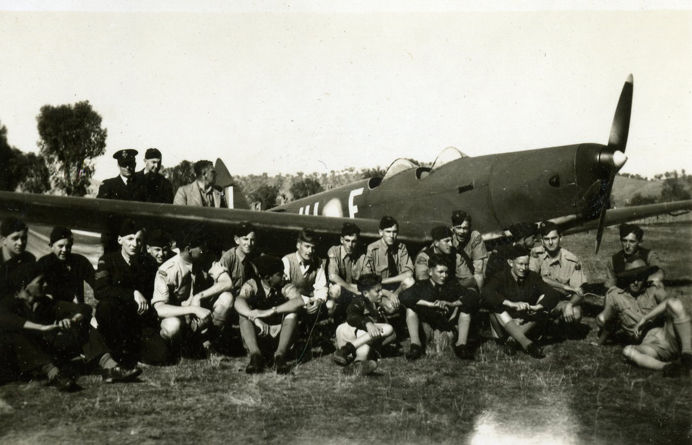 Moth Minor
Camouflaged and wearing Squadron Codes
Photo via Chris McQuellin
Albury and District Historical Society