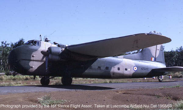 Bristol Frieghter 
NZ5902
Photo provided by 161 Recce Flight Association