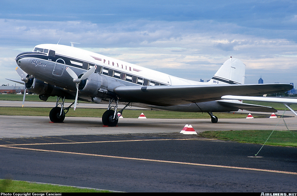 Dakota NZ3543 as ZK-AWP Essendon 1st June 2003 Photo George Canciani