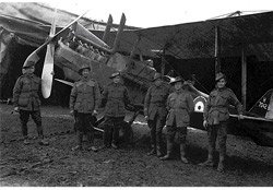 3 Sqn personnel with RE8
Photo via Brendan Cowan