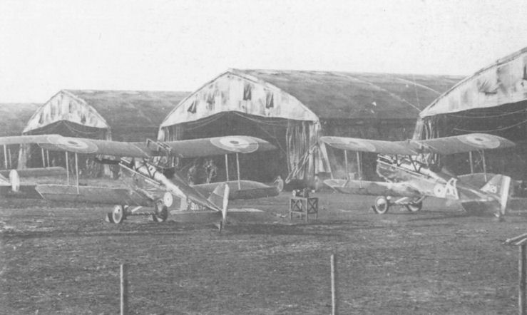 Royal Aircraft Factory S.E.5a Pair, 6 Sqn, AFC, Minchampton Spring 1918Photo via Brendan Cowan