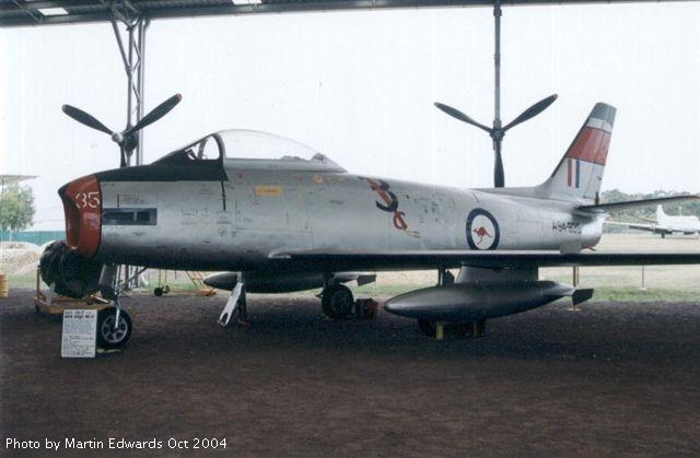 Sabre
                          A94-935 Queensland Air Museum October 2004