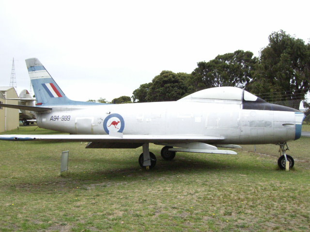 Sabre A94-989 Moorabbin
                          Air Museum Photograph by Martin Edwards
                          January 2010