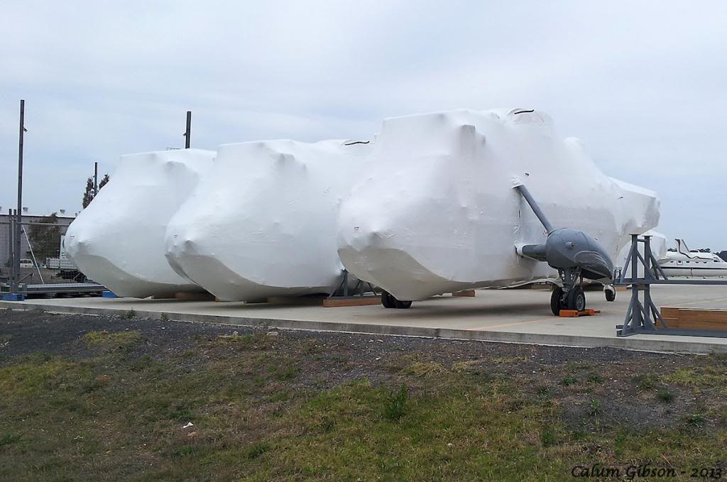 Highlight for Album: Photos of RAN Sea Kings being returned to UK from Australia