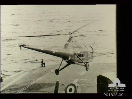 Sikorsky HO3S-1
Dragonfly UP-28
HMAS Sydney
Kure, Japan
1951