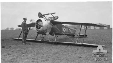 Sopwith Camel 1.F.1 F1343 5 Sqn AFC Minchinampton March 1919 AWM D00431 via Brendan Cowan