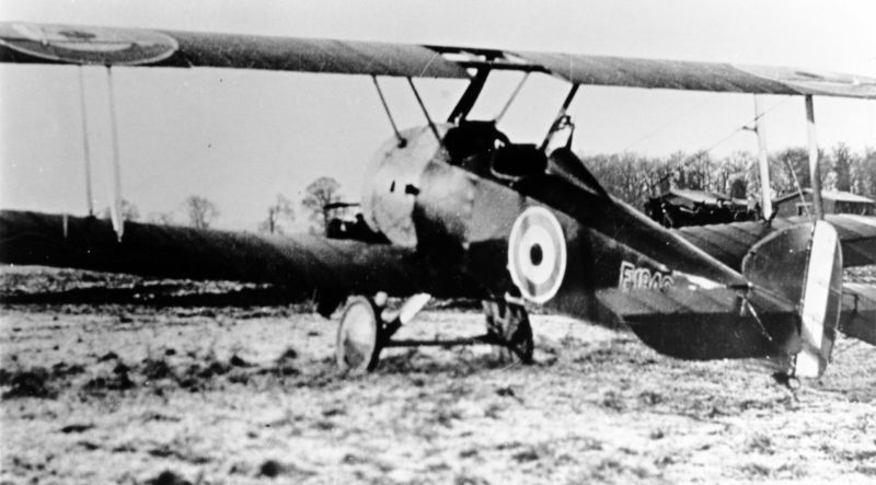 Sopwith Camel F.1946.5 (Training) Squadron, Leighterton, 18th January 1919, Two-seater conversion  via Mike Mirkovic.