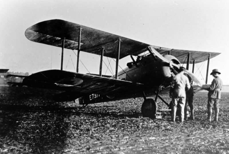 Sopwith Snipe 7F.1 E73778 (Training) Squadron, Leighterton, c.1919via Mike Mirkovic.