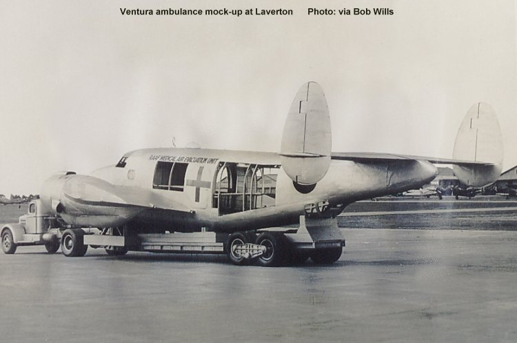 Lockheed PV-1 Ventura Air
                  Ambulance Mock Up Laverton
                  Via Brendan Cowan