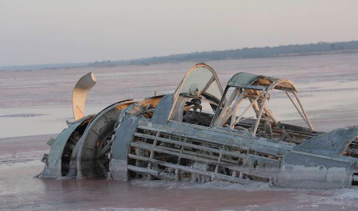 Wirraway A20-714
                                Lake Corangamite Photo by Peter Edwards